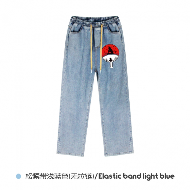 Naruto Elasticated No-Zip Denim Trousers from M to 3XL  NZCK02-5