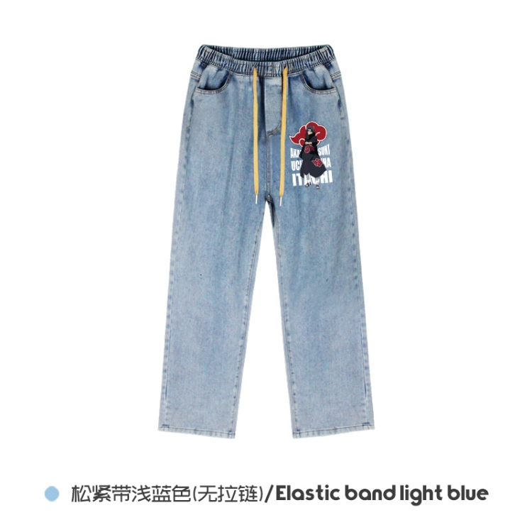 Naruto Elasticated No-Zip Denim Trousers from M to 3XL  NZCK02-7