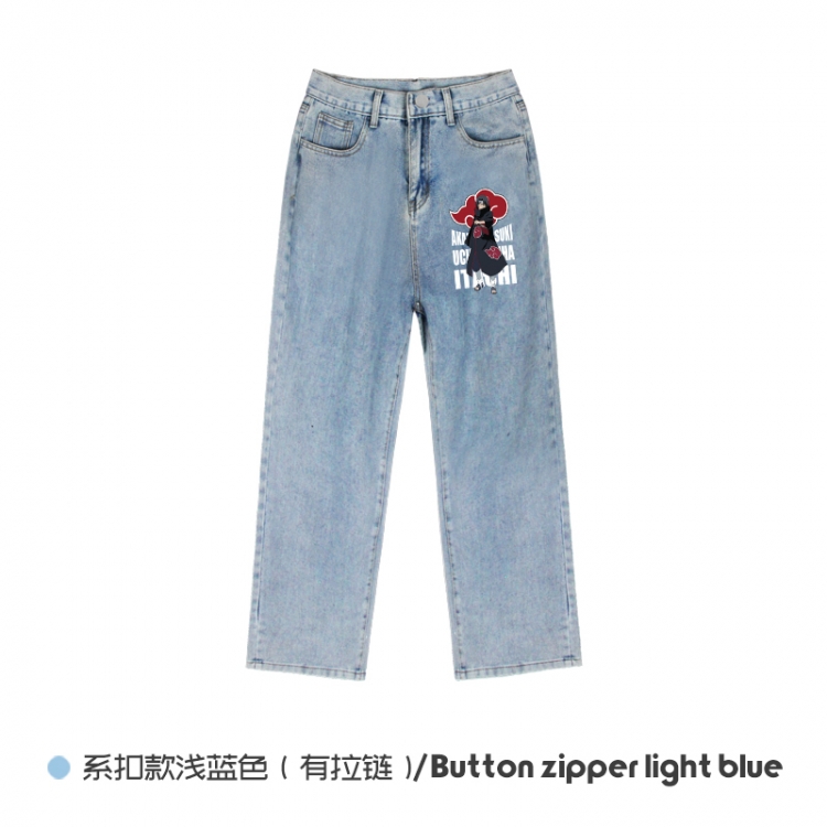 Naruto Elasticated No-Zip Denim Trousers from M to 3XL  NZCK03-7