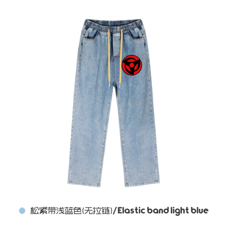 Naruto Elasticated No-Zip Denim Trousers from M to 3XL NZCK02-9