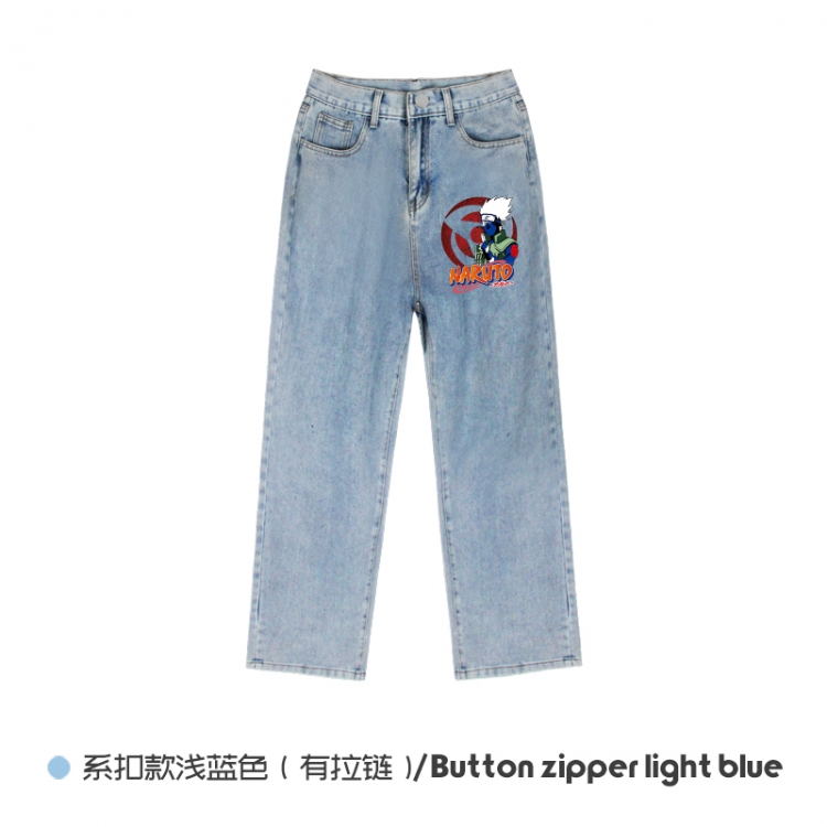 Naruto Elasticated No-Zip Denim Trousers from M to 3XL  NZCK03-6