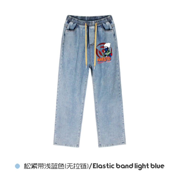 Naruto Elasticated No-Zip Denim Trousers from M to 3XL NZCK02-6