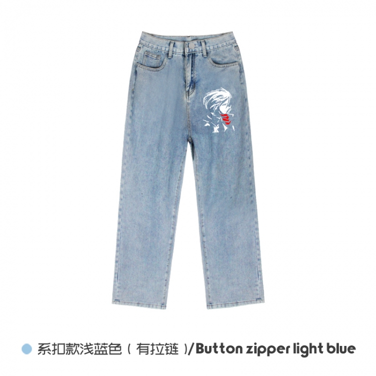 Shingeki no Kyojin Elasticated No-Zip Denim Trousers from M to 3XL   NZCK03-12