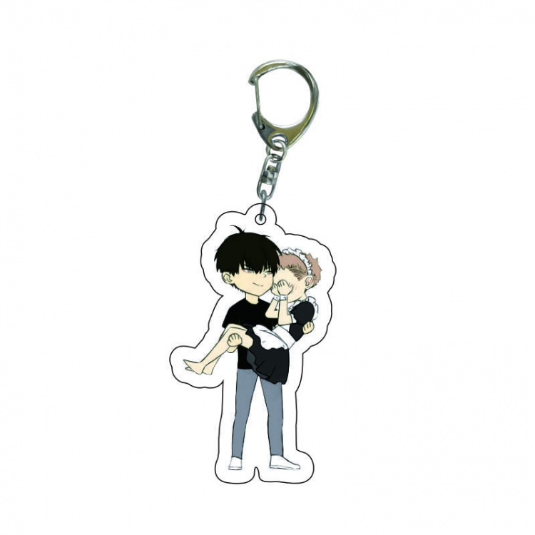 19 days  Anime acrylic Key Chain  price for 5 pcs  8267