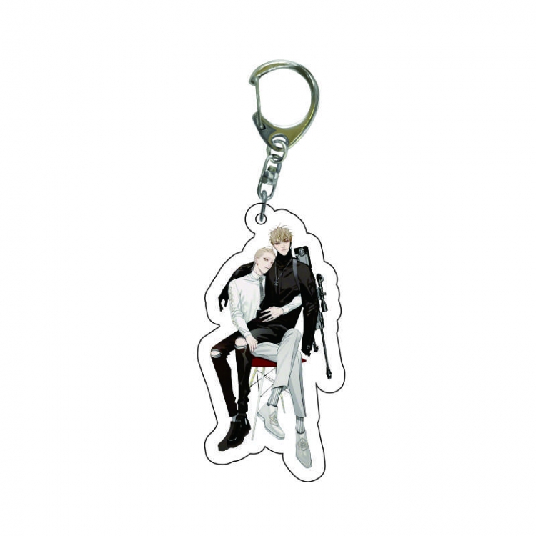 19 days  Anime acrylic Key Chain  price for 5 pcs 8241