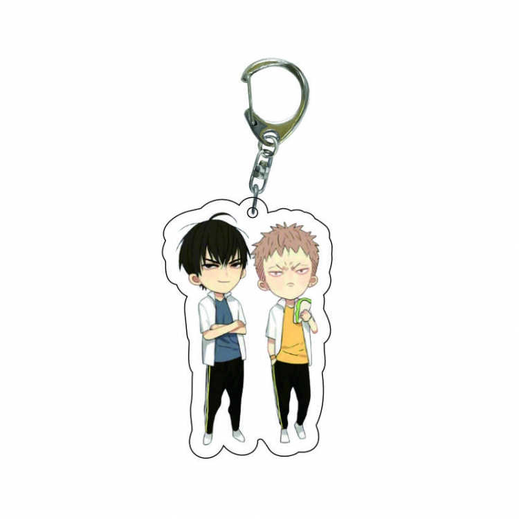 19 days  Anime acrylic Key Chain  price for 5 pcs 8272