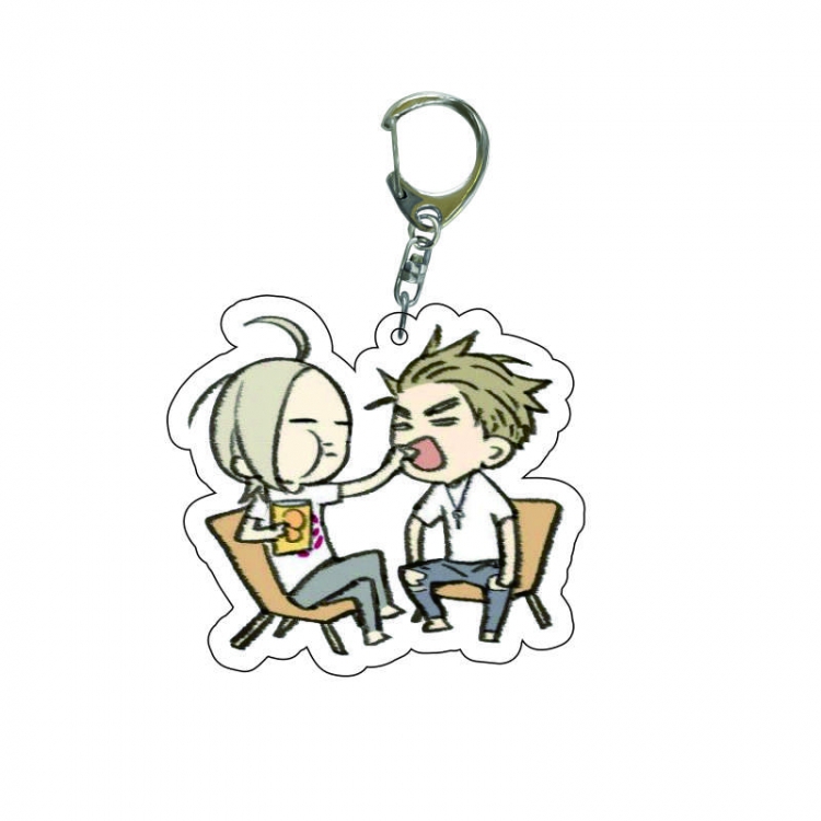 19 days  Anime acrylic Key Chain  price for 5 pcs 8254