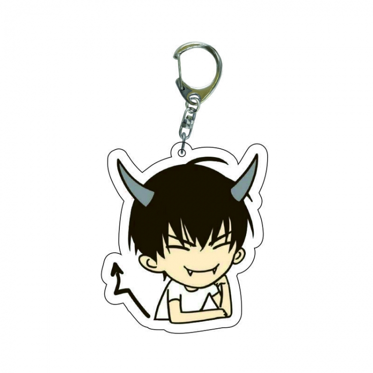 19 days  Anime acrylic Key Chain  price for 5 pcs  8264