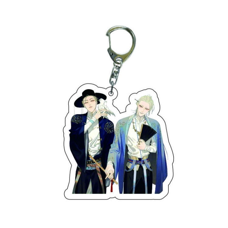 19 days  Anime acrylic Key Chain  price for 5 pcs 8236