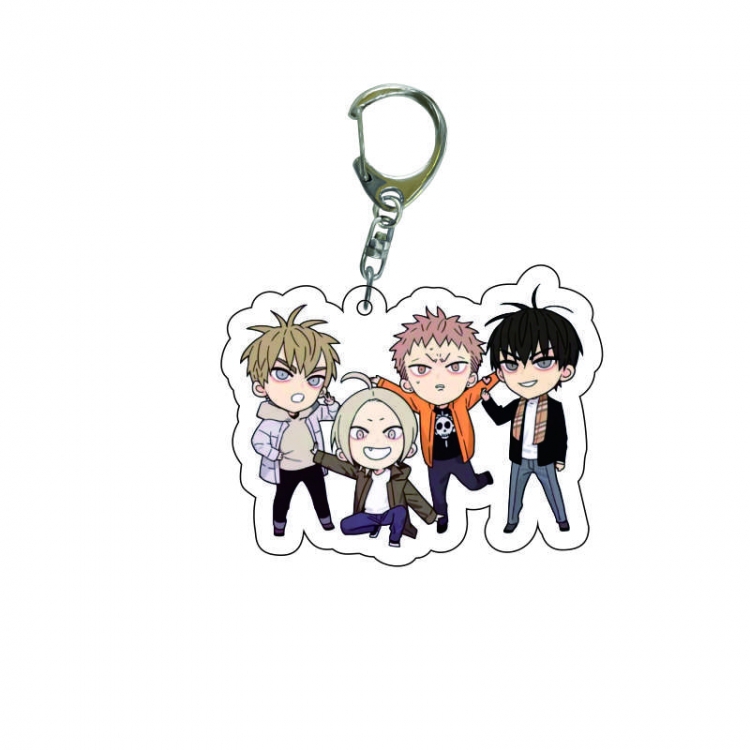 19 days  Anime acrylic Key Chain  price for 5 pcs  8262