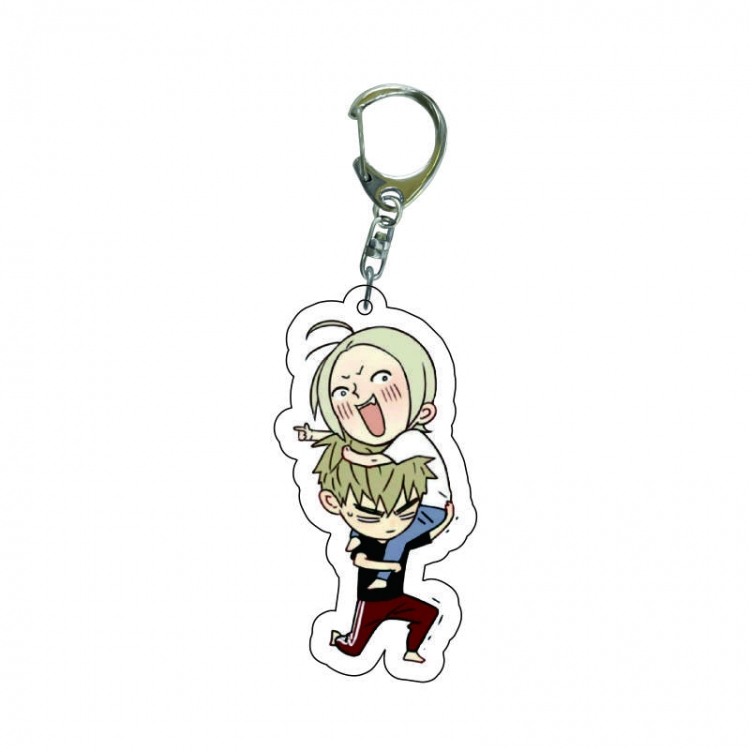 19 days  Anime acrylic Key Chain  price for 5 pcs  8266