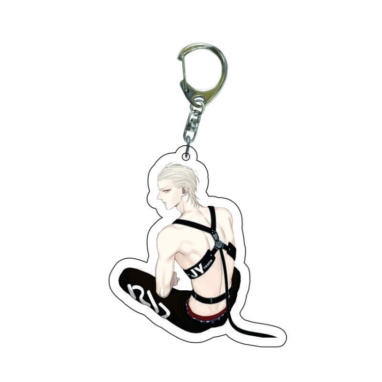 19 days  Anime acrylic Key Chain  price for 5 pcs 8246