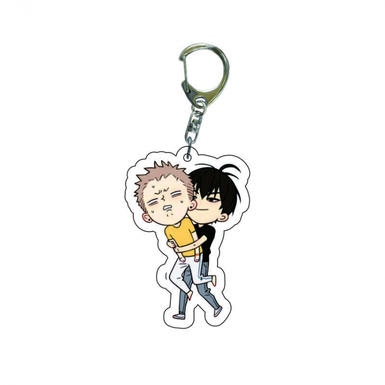 19 days  Anime acrylic Key Chain  price for 5 pcs 8256