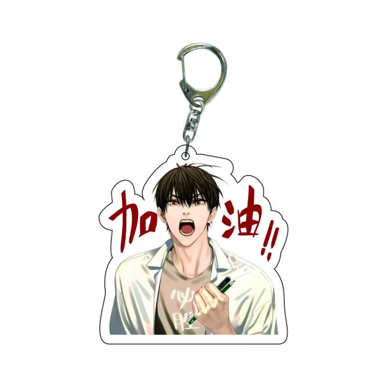 19 days  Anime acrylic Key Chain  price for 5 pcs 8273