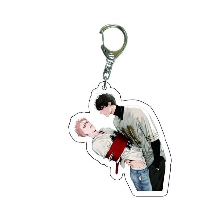 19 days  Anime acrylic Key Chain  price for 5 pcs 8247