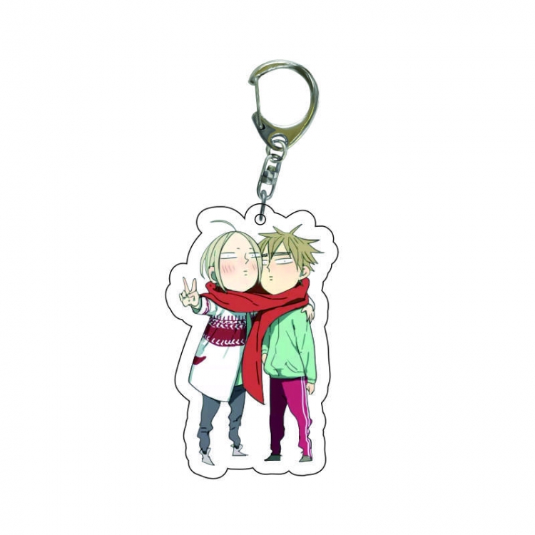 19 days  Anime acrylic Key Chain  price for 5 pcs 8255