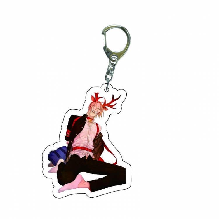 19 days  Anime acrylic Key Chain  price for 5 pcs 8249