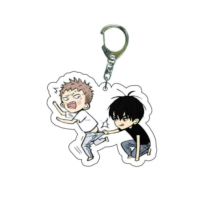 19 days  Anime acrylic Key Chain  price for 5 pcs 8260