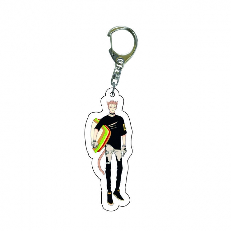 19 days  Anime acrylic Key Chain  price for 5 pcs  8250