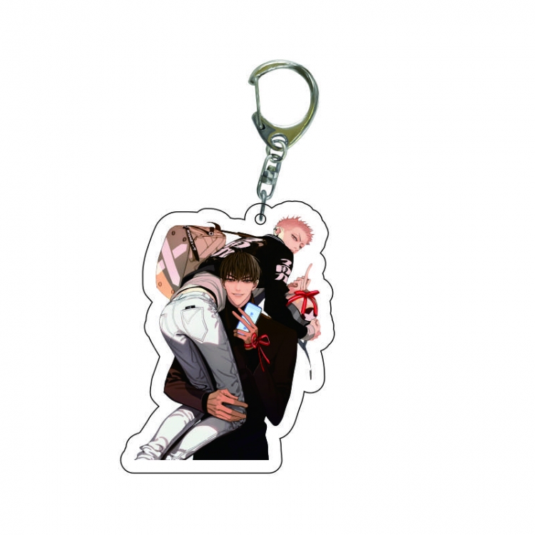 19 days  Anime acrylic Key Chain  price for 5 pcs 8244