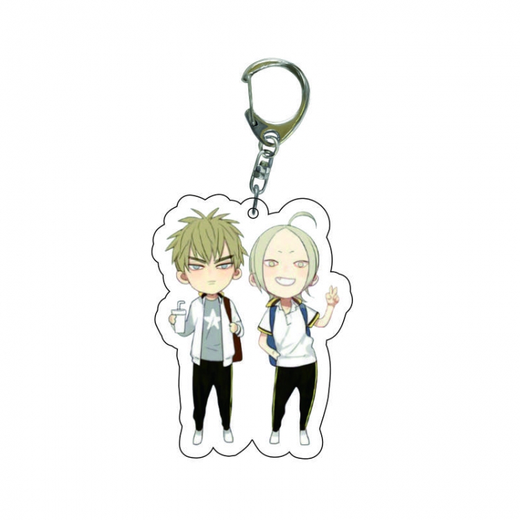 19 days  Anime acrylic Key Chain  price for 5 pcs 8258