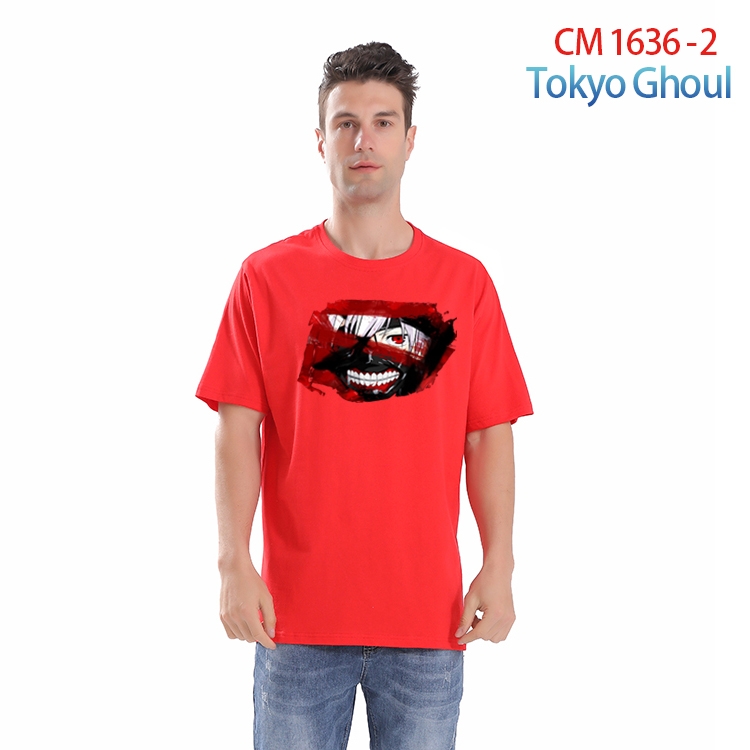 Tokyo Ghoul Printed short-sleeved cotton T-shirt from S to 4XL CM-1636-2