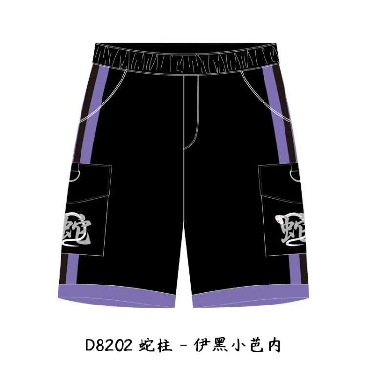 Demon Slayer Kimets Anime Print Casual Shorts Cargo Pants from M to 3XL D8202