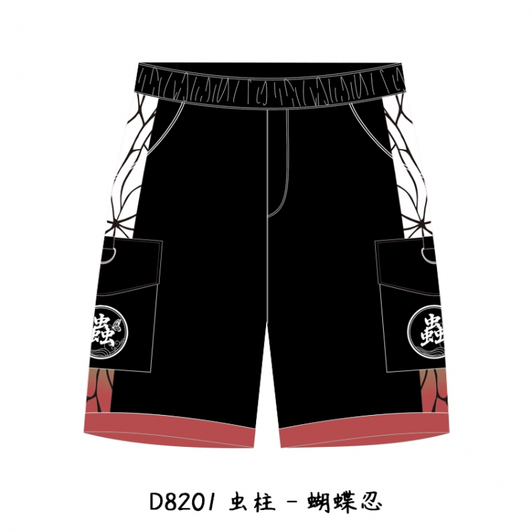 Demon Slayer Kimets Anime Print Casual Shorts Cargo Pants from M to 3XL D8201