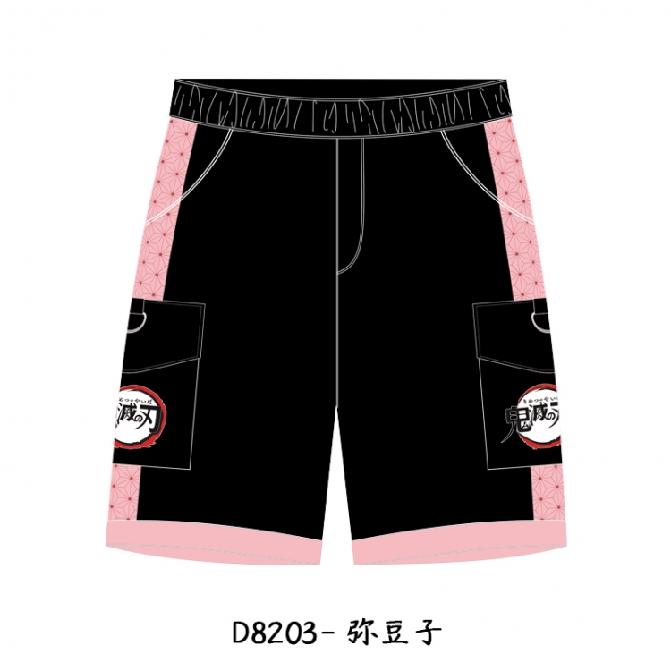 Demon Slayer Kimets Anime Print Casual Shorts Cargo Pants from M to 3XL  D8203