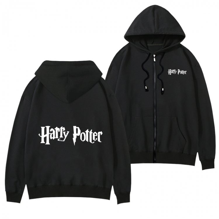 Harry Potter anime zipper sweater thick coat from S to 3XL