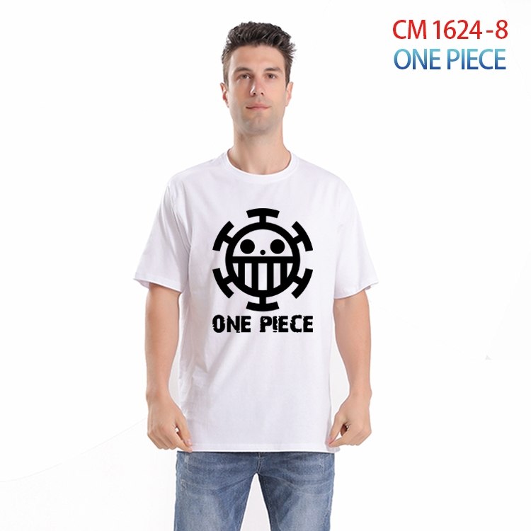 One Piece Printed short-sleeved cotton T-shirt from S to 4XL  CM-1624-8