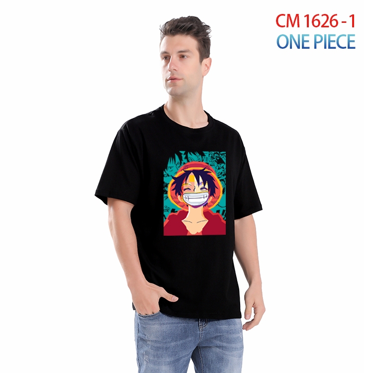 One Piece Printed short-sleeved cotton T-shirt from S to 4XL  CM-1626-1