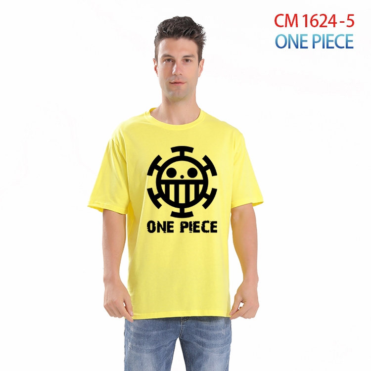One Piece Printed short-sleeved cotton T-shirt from S to 4XL CM-1624-5
