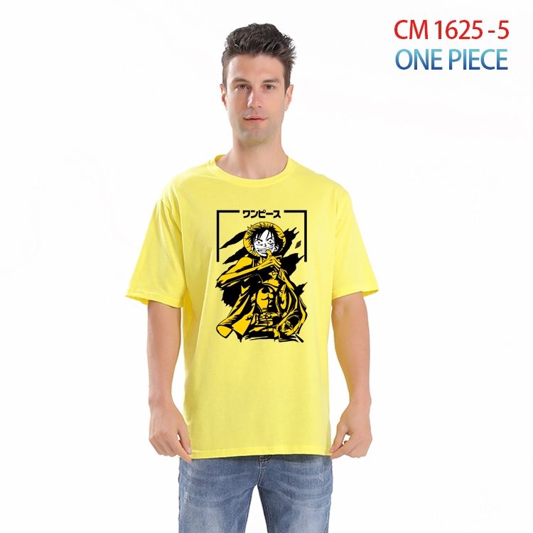 One Piece Printed short-sleeved cotton T-shirt from S to 4XL CM-1625-5