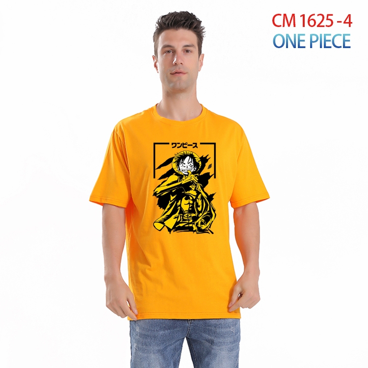 One Piece Printed short-sleeved cotton T-shirt from S to 4XL  CM-1625-4