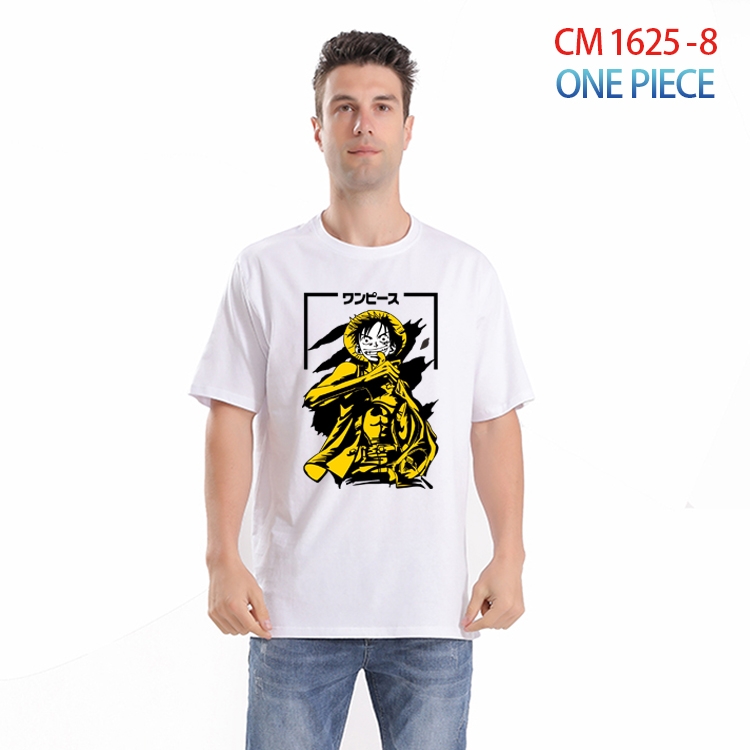 One Piece Printed short-sleeved cotton T-shirt from S to 4XL CM-1625-8