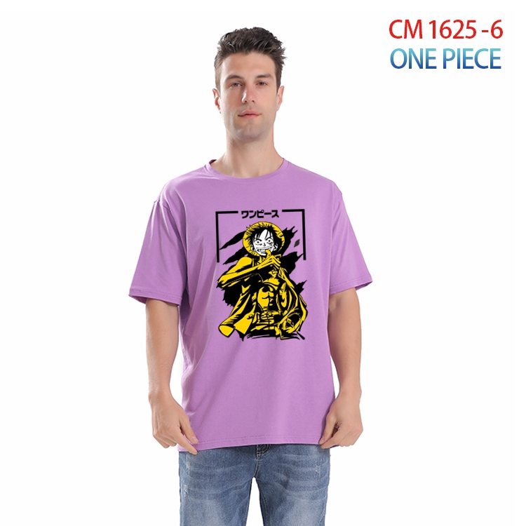 One Piece Printed short-sleeved cotton T-shirt from S to 4XL  CM-1625-6