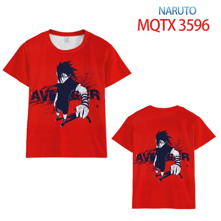 Naruto full color printed short-sleeved T-shirt from 2XS to 5XL  MQTX-3596