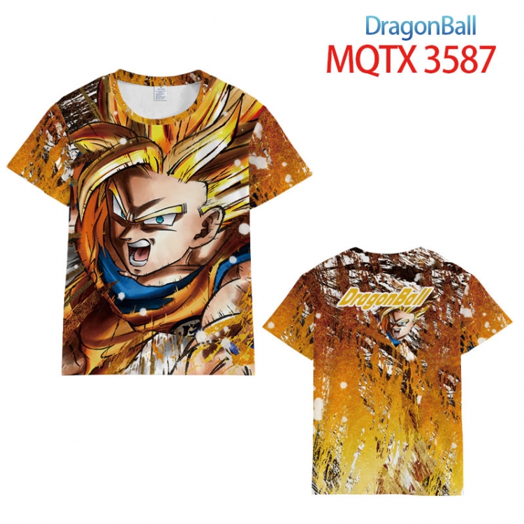 DRAGON BALL full color printed short-sleeved T-shirt from 2XS to 5XL MQTX-3587