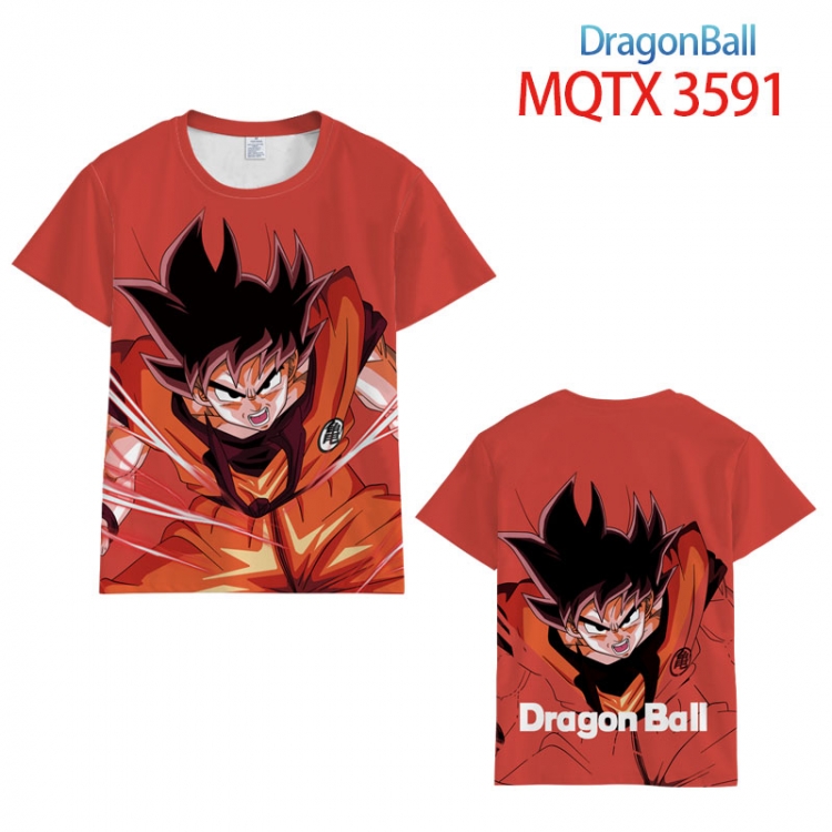 DRAGON BALL full color printed short-sleeved T-shirt from 2XS to 5XL MQTX-3591