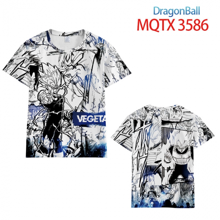 DRAGON BALL full color printed short-sleeved T-shirt from 2XS to 5XL MQTX-3586