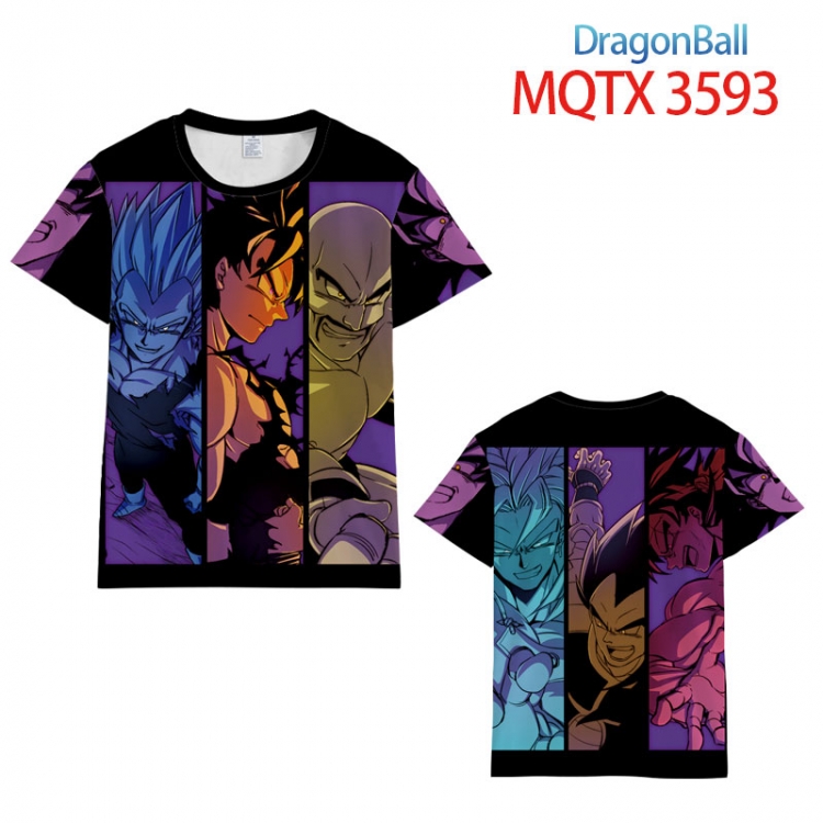 DRAGON BALL full color printed short-sleeved T-shirt from 2XS to 5XL  MQTX-3593