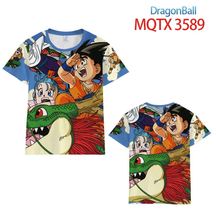 DRAGON BALL full color printed short-sleeved T-shirt from 2XS to 5XL MQTX-3589