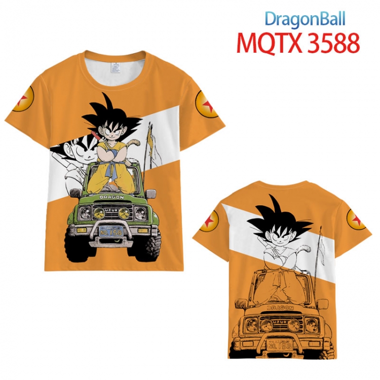 DRAGON BALL full color printed short-sleeved T-shirt from 2XS to 5XL MQTX-3588