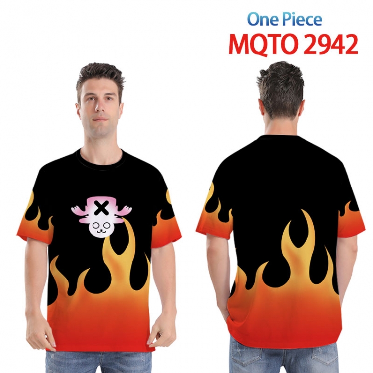 One Piece Full color printed short sleeve T-shirt from XXS to 4XL  MQTO-2942
