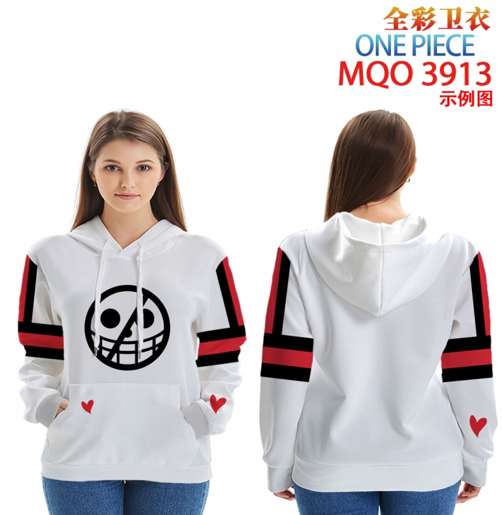 One Piece Full Color Patch pocket Sweatshirt Hoodie  from XXS to 4XL MQO 3913