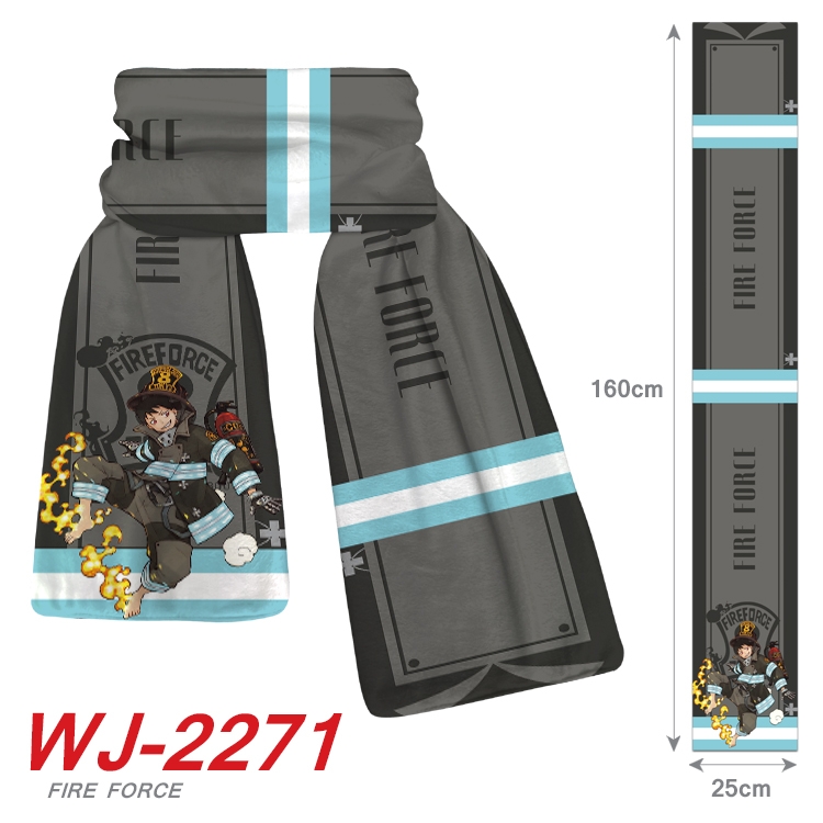 Fire Force Anime Plush Impression Scarf  WJ-2271