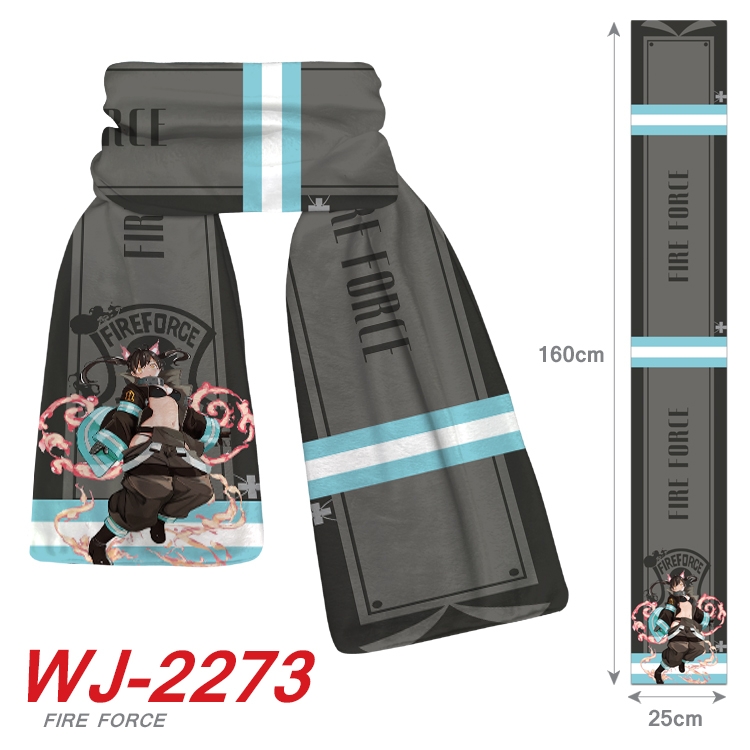 Fire Force Anime Plush Impression Scarf  WJ-2273