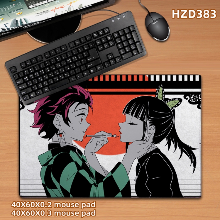 Demon Slayer Kimets Anime desk mat 40X60cm support custom drawing HZD383