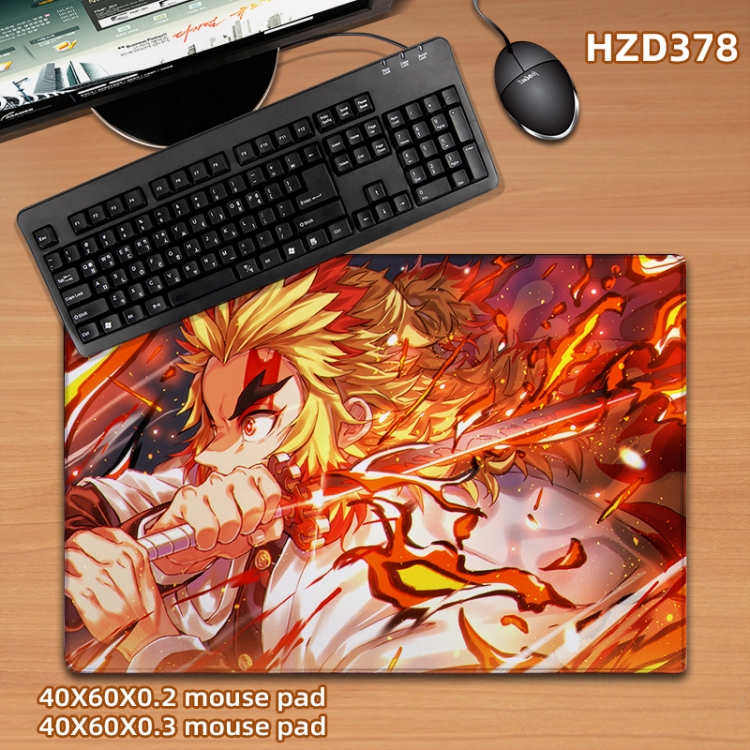 Demon Slayer Kimets Anime desk mat 40X60cm support custom drawing HZD378